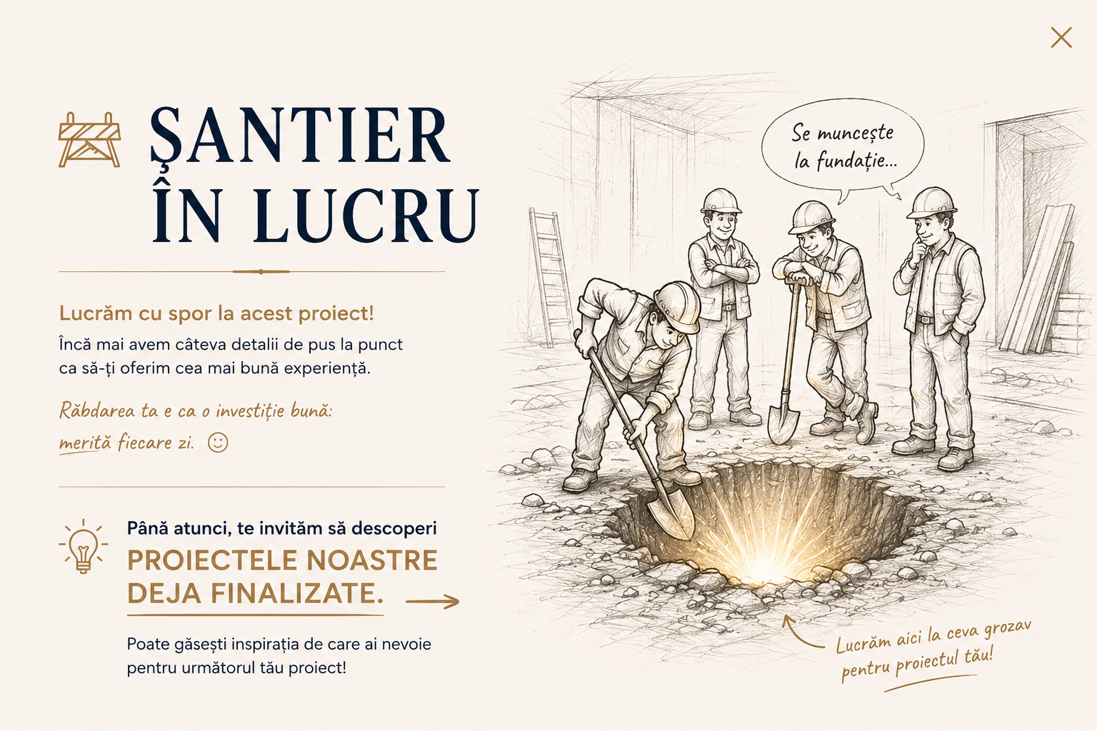 Lucrăm la această secțiune